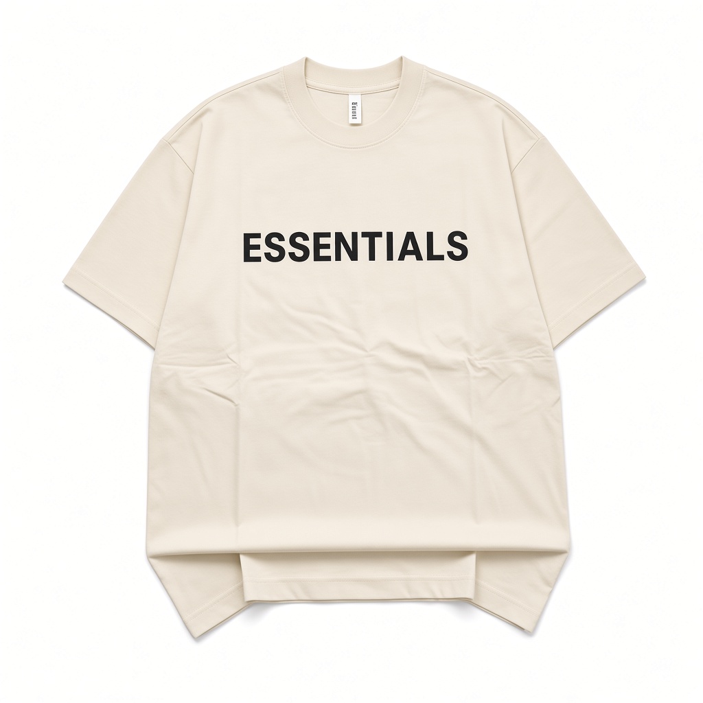 Essentials Oversized Tee — Cream