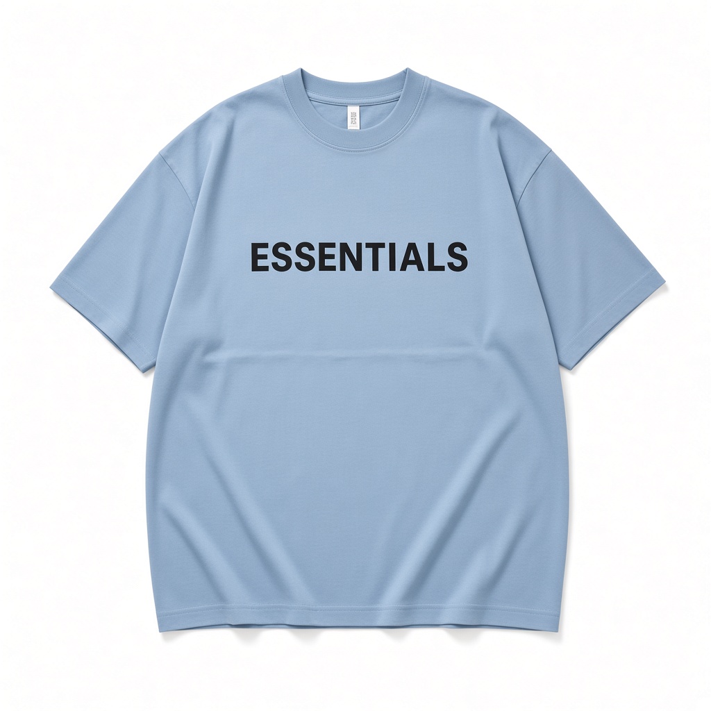 Essentials Oversized Tee — Sky